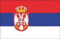 Serbien mit Adler Fahne 90 x 150 cm