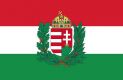 Ungarn mit Wappen Fahne 90 x 150 cm