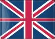 Union Jack-Englandflagge Blechpostkarte 10 x 14 cm