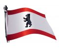 Fahnen Aufkleber Berlin wehende Fahne 10x15cm ist auch in unserem Flaggen shop erhltlich!