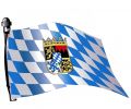 Fahnen Aufkleber Bayern wehende Fahne 10x15cm