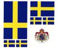 Schweden Aufkleber Set